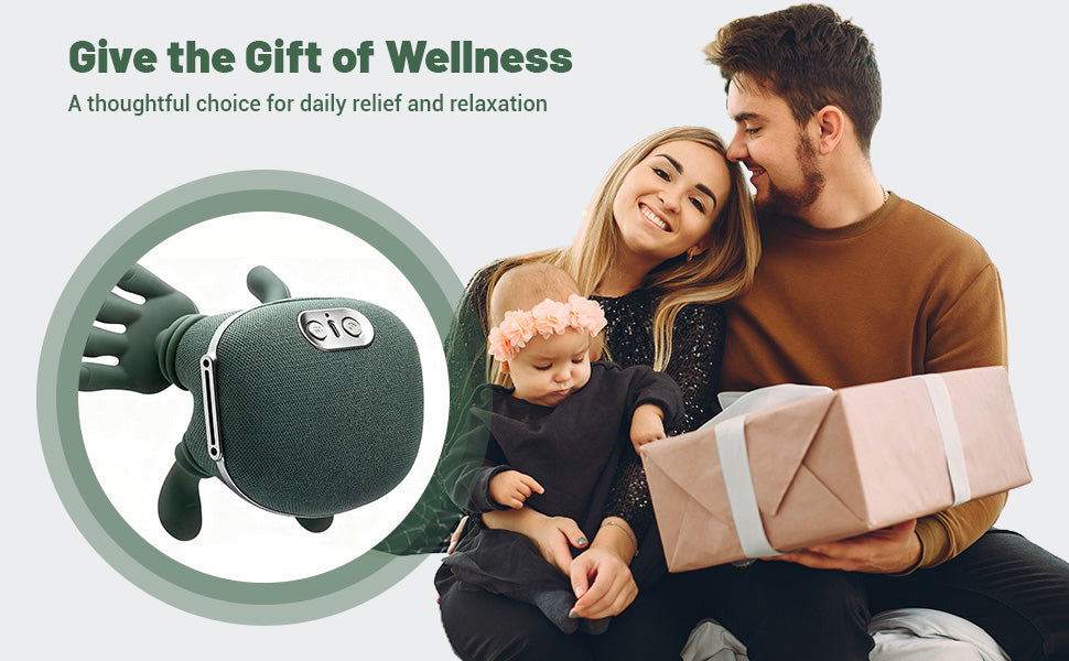 Wireless 4D Neck & Back Massager with Deep Heat Therapy