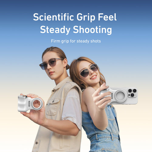 SnapGrip Magnetic Phone Camera Grip with Wireless Bluetooth Shutter