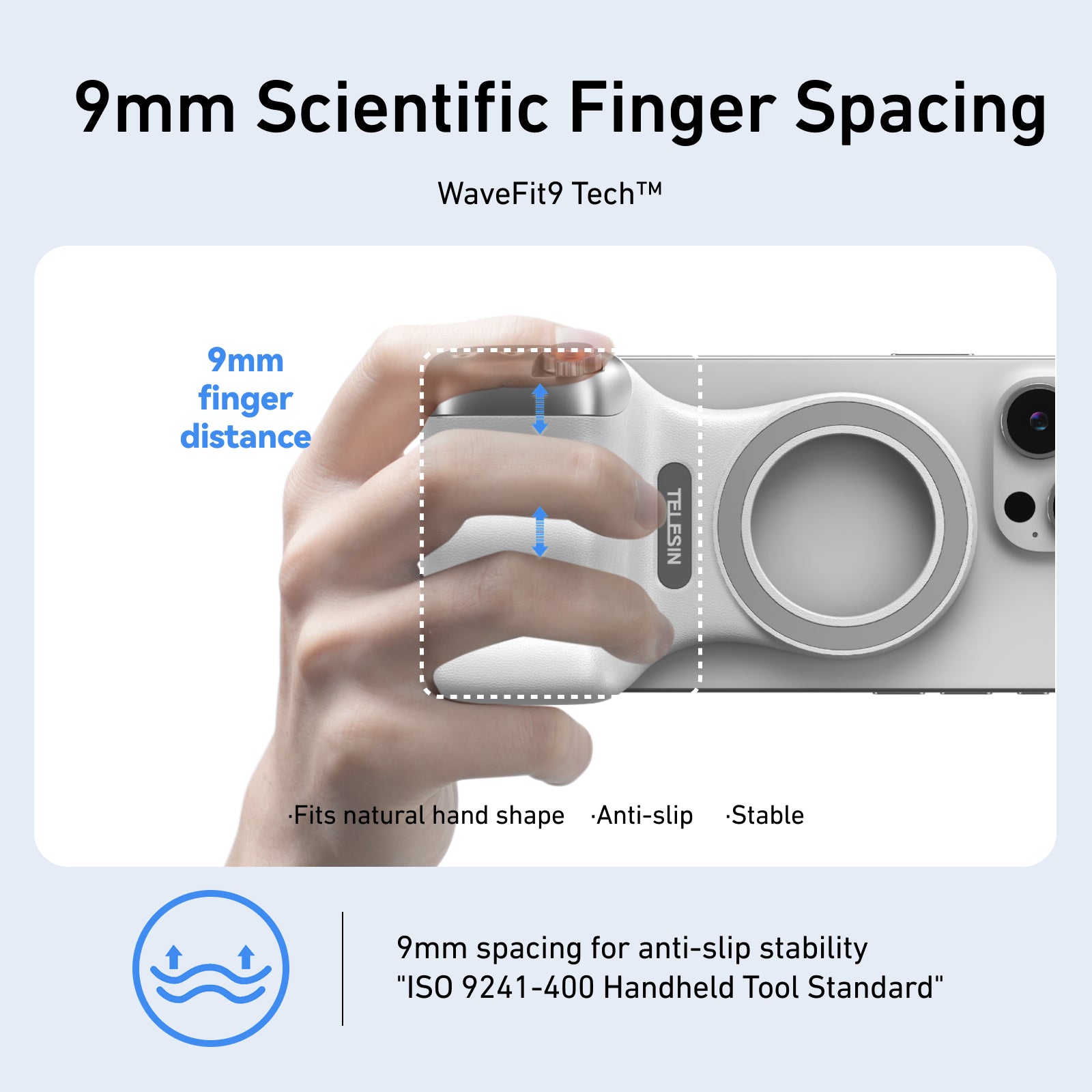 SnapGrip Magnetic Phone Camera Grip with Wireless Bluetooth Shutter